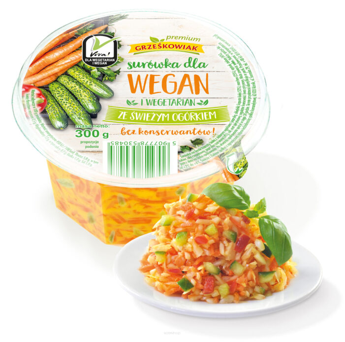 Surówka dla wegan z zielonym ogórkiem 300g